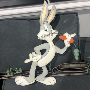VERY RARE C. Jere Looney Tunes Layered Metal Wall Sculpture Bugs Bunny - Signed